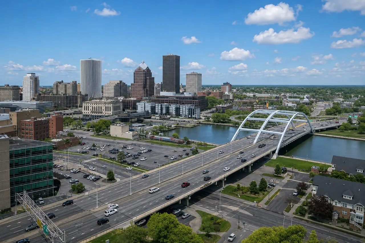 Rochester, NY cityscape skyline